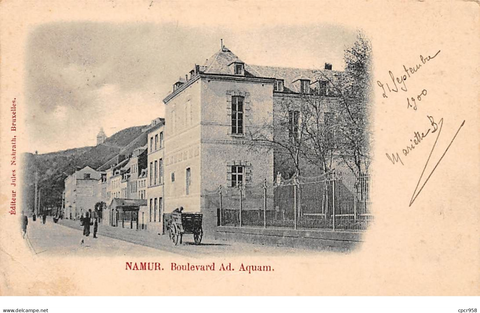 Belgique - N°76016 - NAMUR - Boulevard Ad. Aquam - Namur