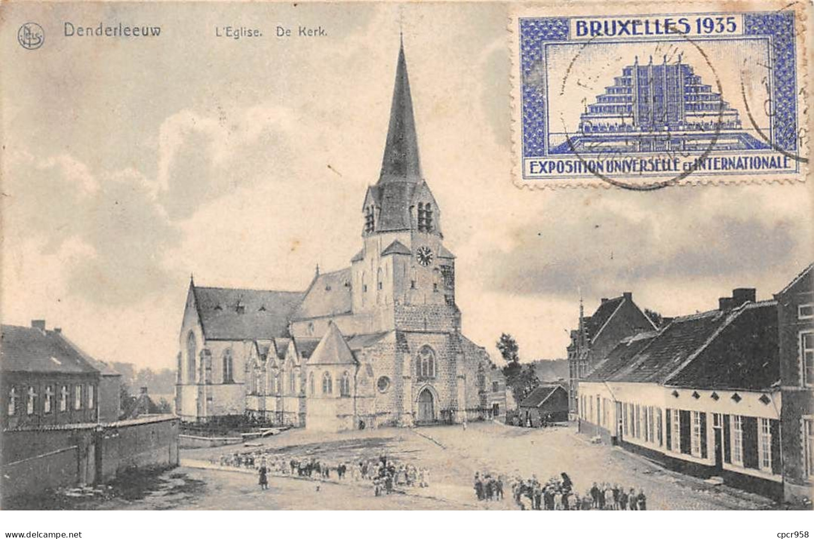 Belgique - N°74988 - DENDERLEEUW - L'Eglise - Carte Pliée, Vendue En L'état - Denderleeuw