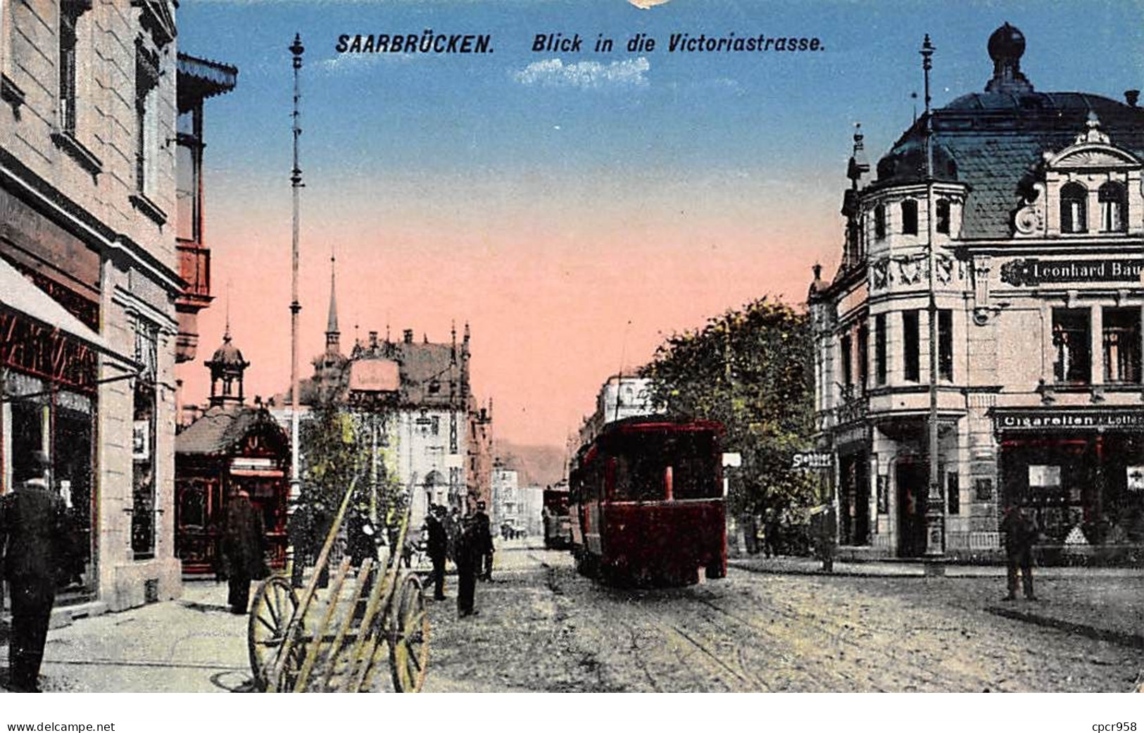Allemagne - N°73754 - SAARBRUEKEN - Blick In Die Victoriastrasse - Tramway - Carte Vendue En L'état - Saarbruecken