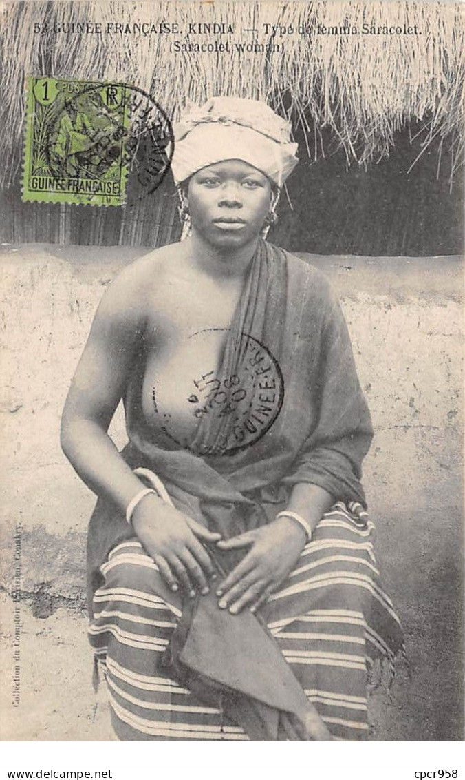 Guinée Française - N°73880 - KINDIA - Type De Femme Saracolet - Guinée Française