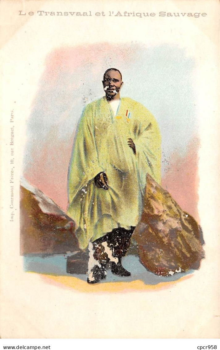 Afrique Du Sud - N°72346 - Le Transvaal Et L'Afrique Sauvage - Homme Décoré Près De Rocher - Afrique Du Sud