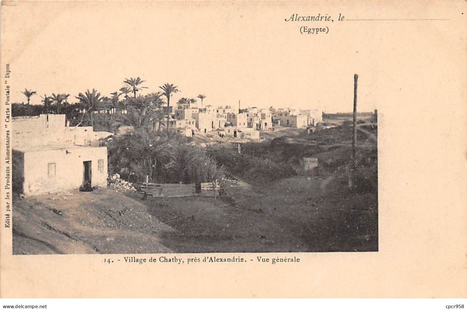 Egypte - N°72296 - ALEXANDRIE - Village De Chatby, Près D'Alexandrie - Vue Générale - Alexandrie