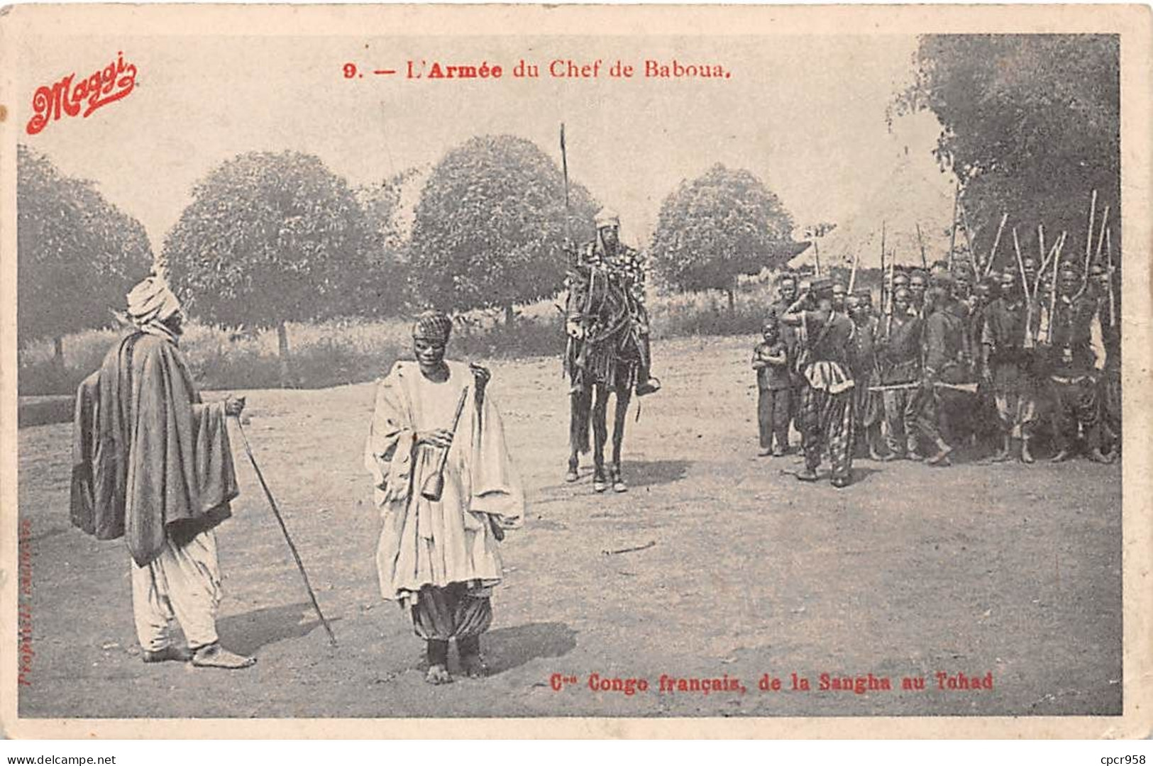Congo - N°71757 - L'Armée Du Chef De Baboua - Carte Publicitaire Maggi - Autres & Non Classés