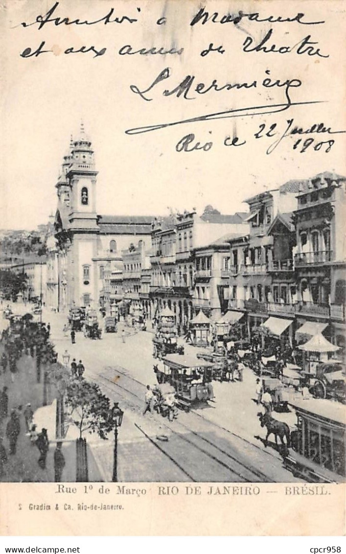 Brésil - N°72194 - RIO DE JANEIRO - Rue 1er De Março - Carte Vendue En L'état - Rio De Janeiro