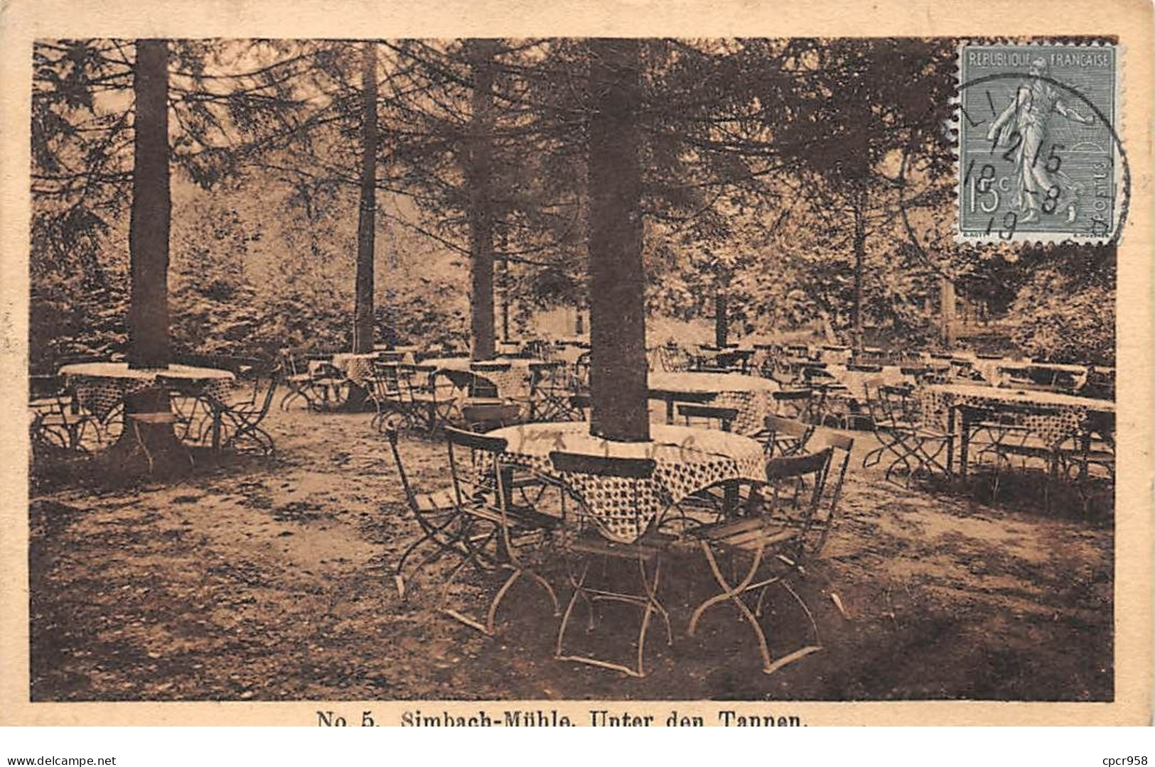 Allemagne - N°70066 - Simbach-Mühle - Unter Den Tannen - Tables Autour D'arbres - Saarbruecken