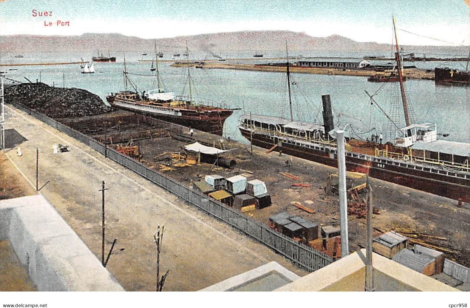 Egypte - N°70905 - SUEZ - Le Port - Bateaux - Suez