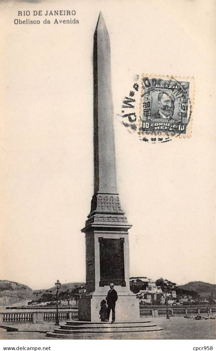 Brésil - N°79170 - RIO DE JANEIRO - Obelisco Da Avenida - Carte Avec Un Bel Affranchissement - Rio De Janeiro
