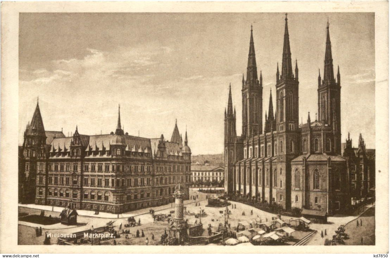 Wiesbaden, Marktplatz - Wiesbaden