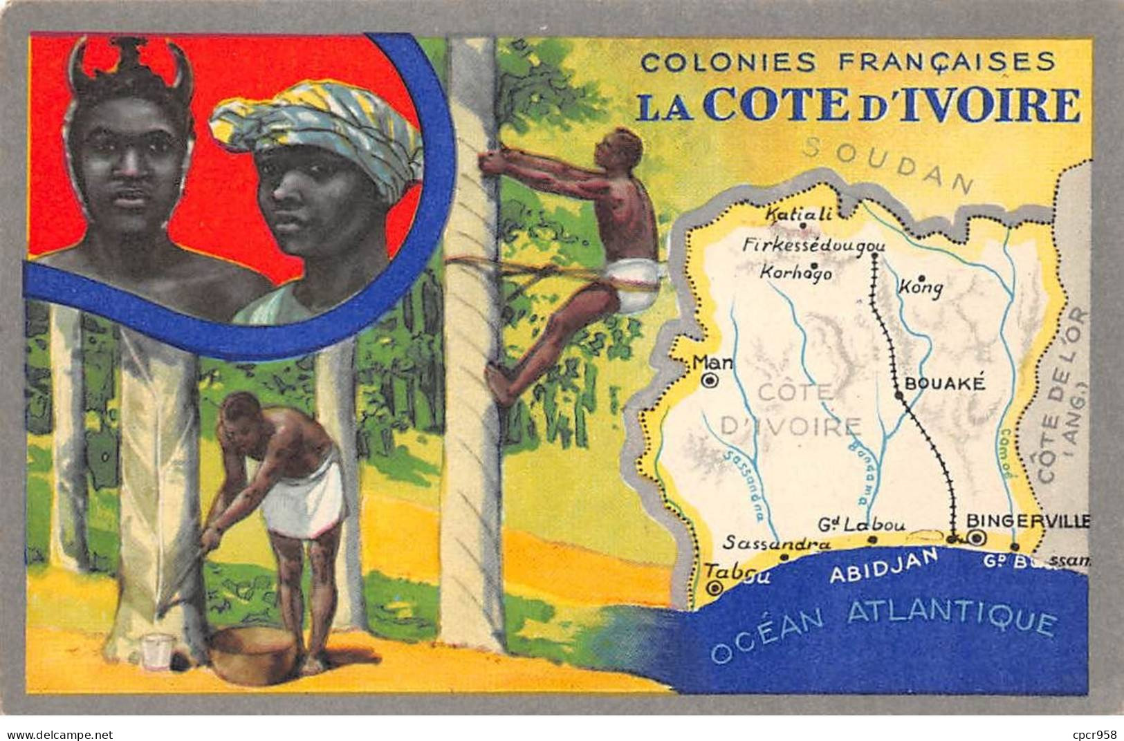 Côte D'Ivoire - N°80003 - Colonies Françaises LA COTE D'IVOIRE - Edition Spéciale Des Produits Du Lion Noir - Côte-d'Ivoire