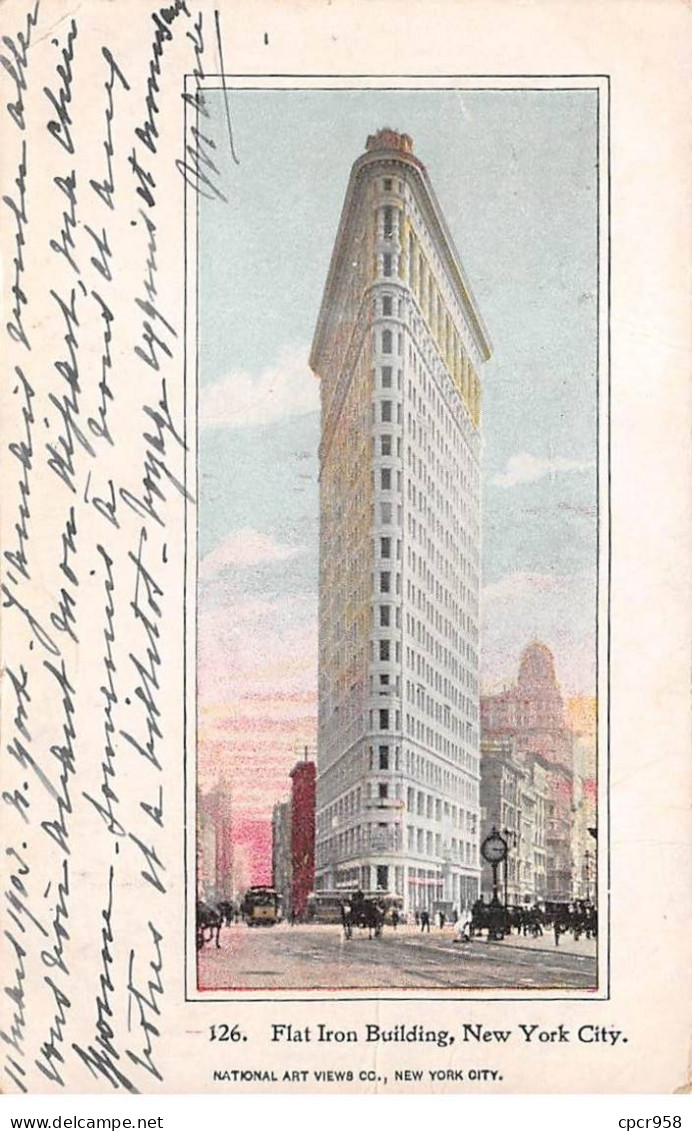 Etats-Unis - N°79229 - NEW YORK CITY - Flat Iron Building - Carte Avec Un Bel Affranchissement - Other & Unclassified
