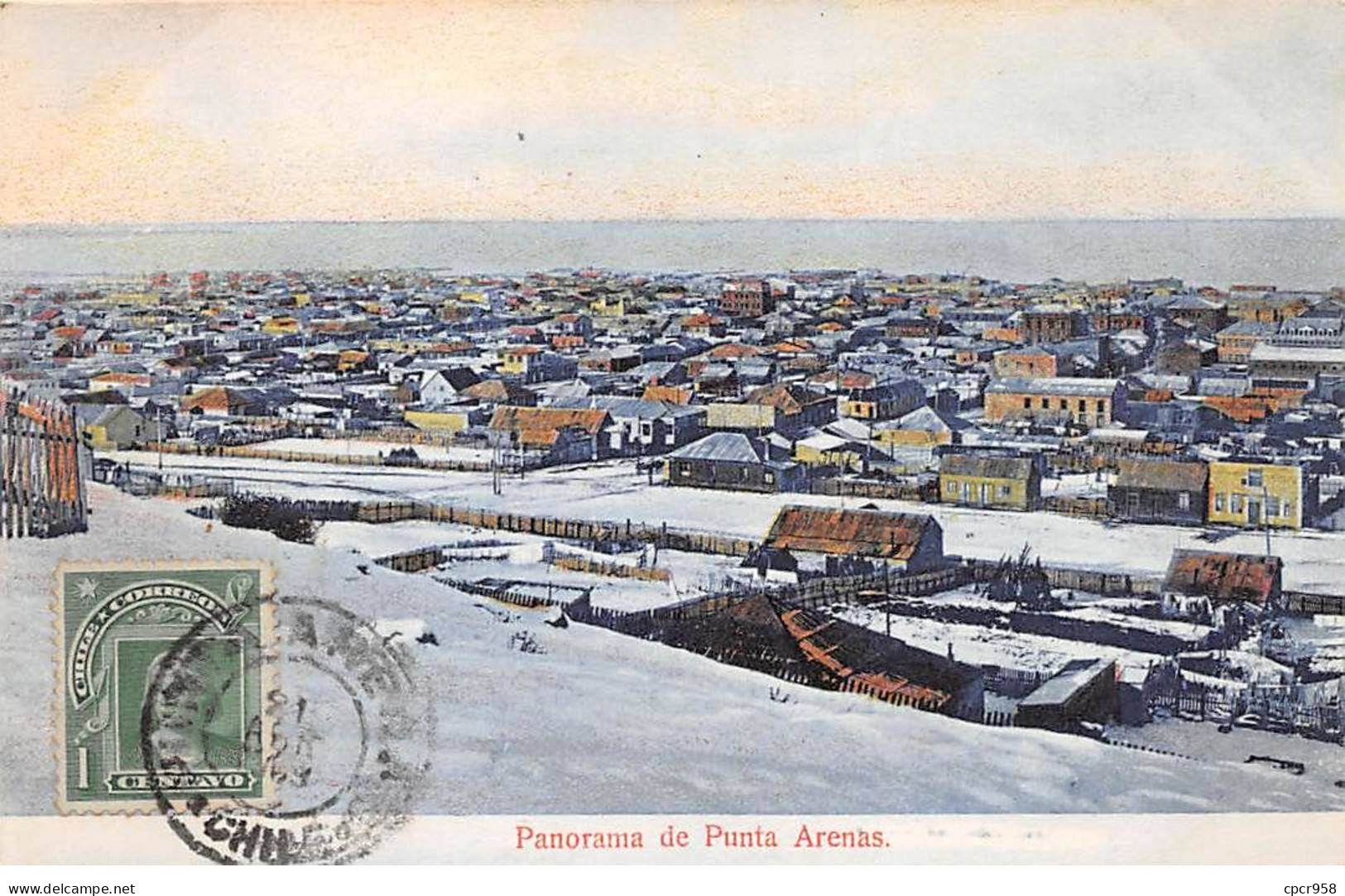 Chili - N°78943 - Panorama De PUNTA-ARENAS - AFFRANCHISSEMENT DE COMPLAISANCE - Chili