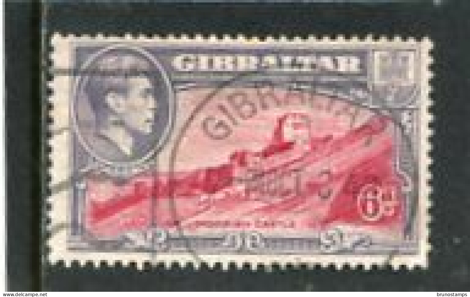 GIBRALTAR - 1938  GEORGE VI   6d   PERF  13  FINE USED - Gibraltar