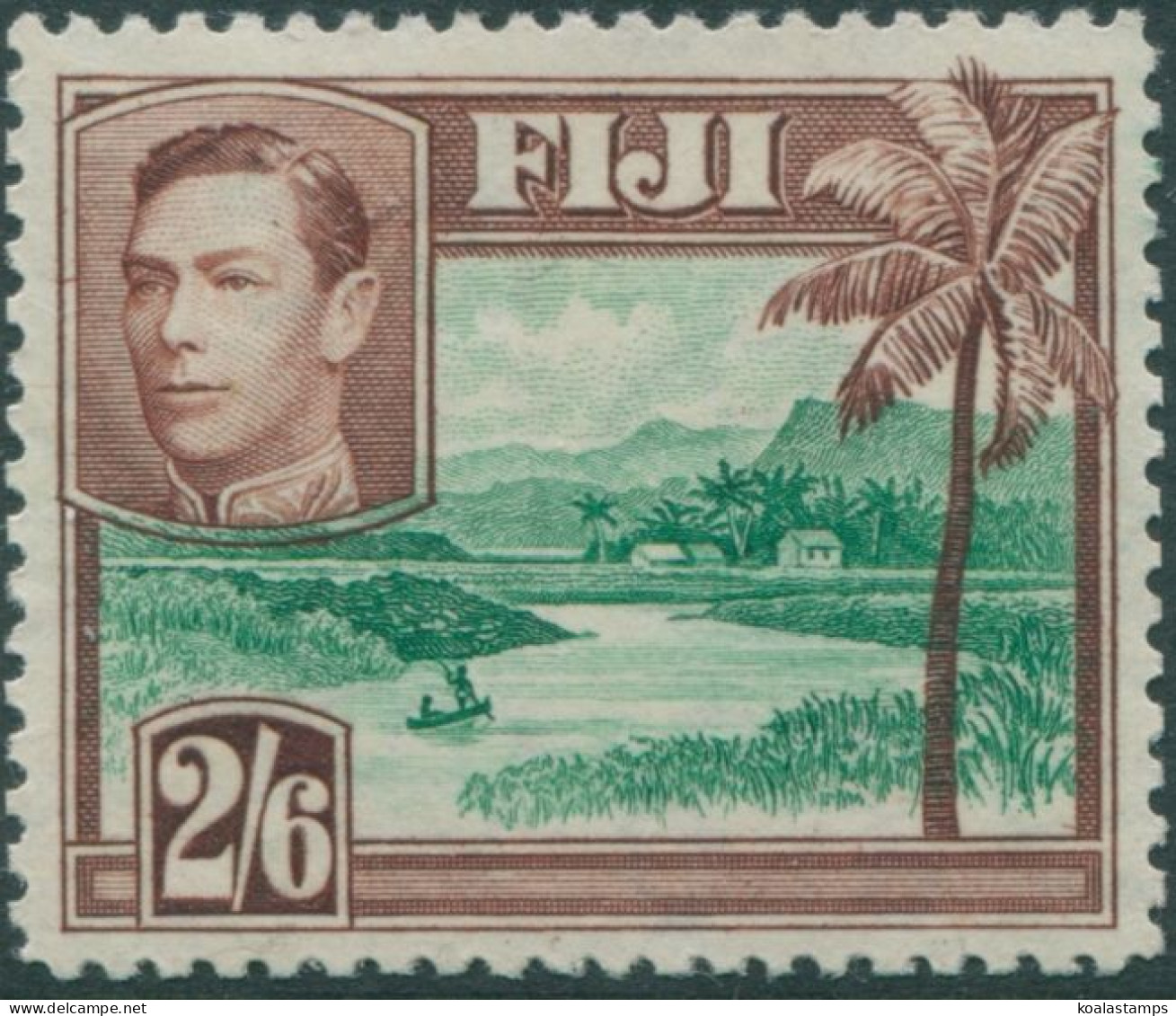 Fiji 1938 SG265 2/6 River Scene KGVI MLH - Fiji (1970-...)