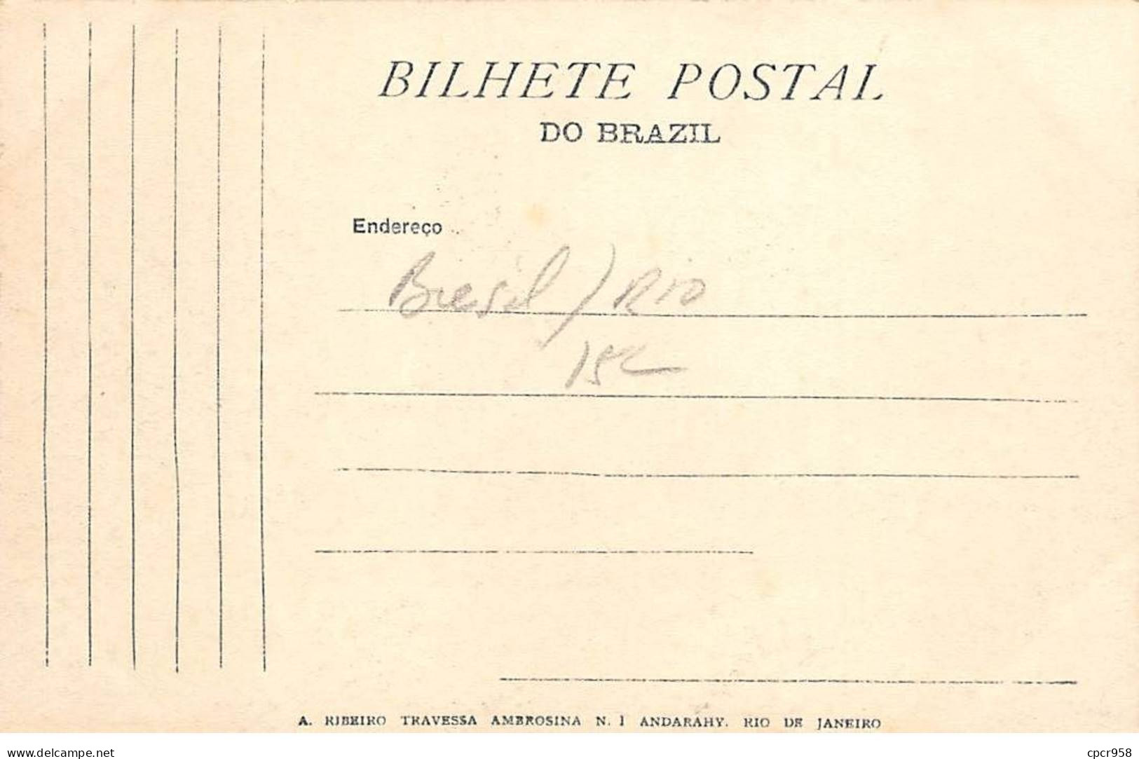 Brésil - N°78967 - RIO DE JANEIRO - Avenida Do Mangue - Carte Avec Bel Affranchissement - Rio De Janeiro