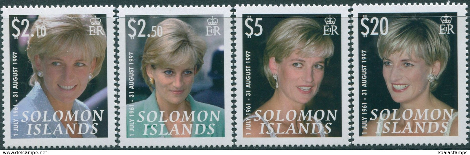 Solomon Islands 2007 SG1228-1231 Princess Diana Memory Set MNH - Solomon Islands (1978-...)