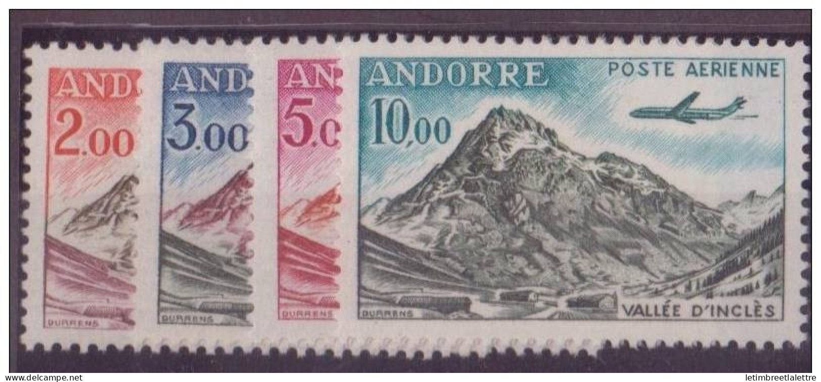 Andorre - Poste Aérienne - YT N° 5 à 8 * - Neuf Sans Charnière - Poste Aérienne