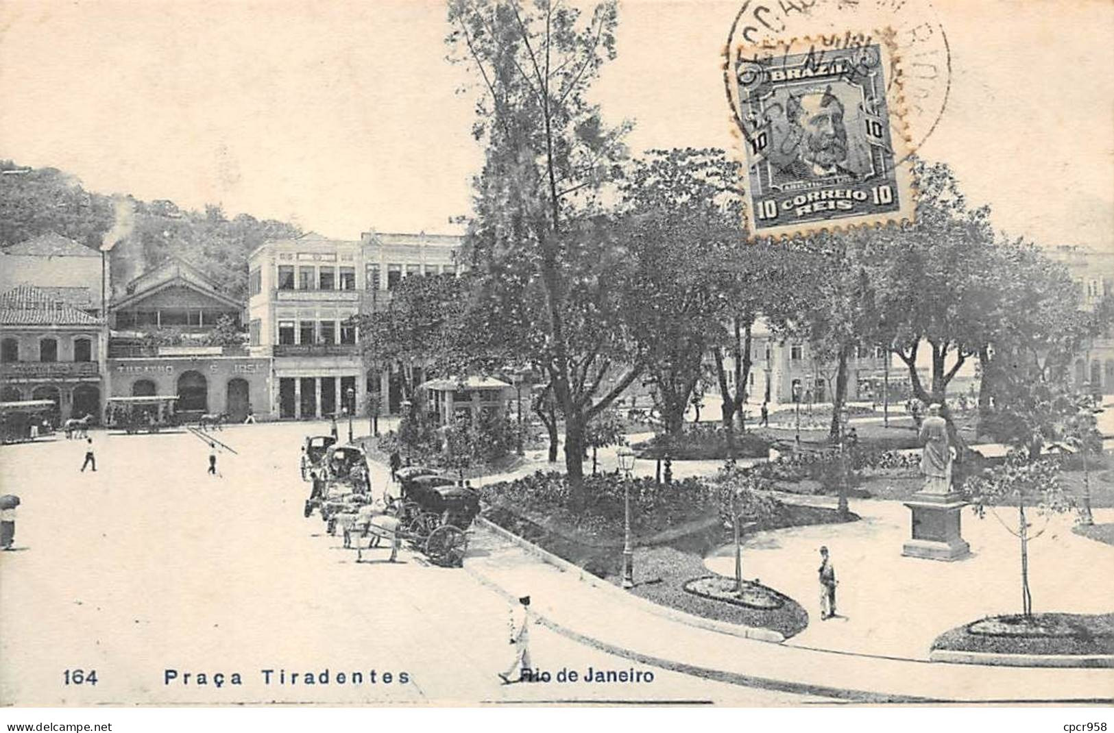 Brésil - N°78965 - RIO DE JANEIRO - Praça Tiradentes - Carte Avec Bel Affranchissement - Rio De Janeiro