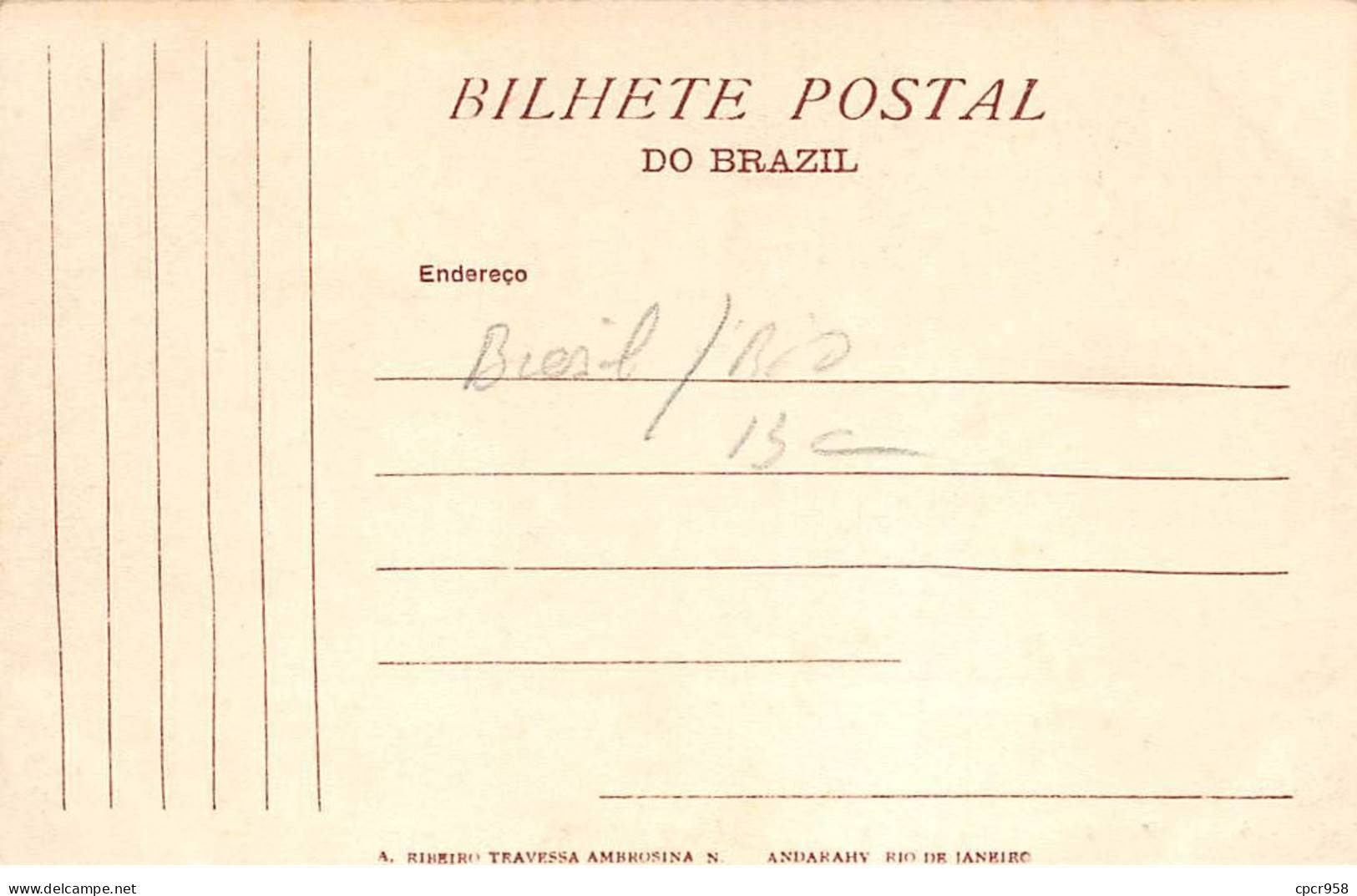 Brésil - N°78965 - RIO DE JANEIRO - Praça Tiradentes - Carte Avec Bel Affranchissement - Rio De Janeiro