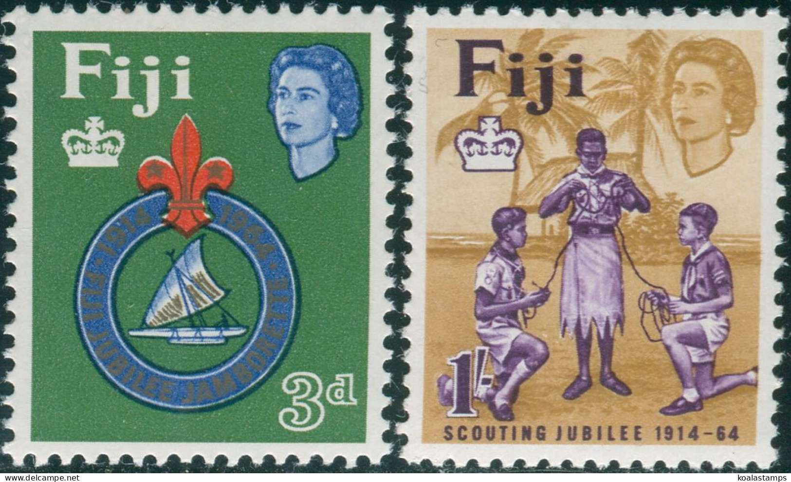 Fiji 1964 SG336-337 Scout Set MNH - Fidji (1970-...)