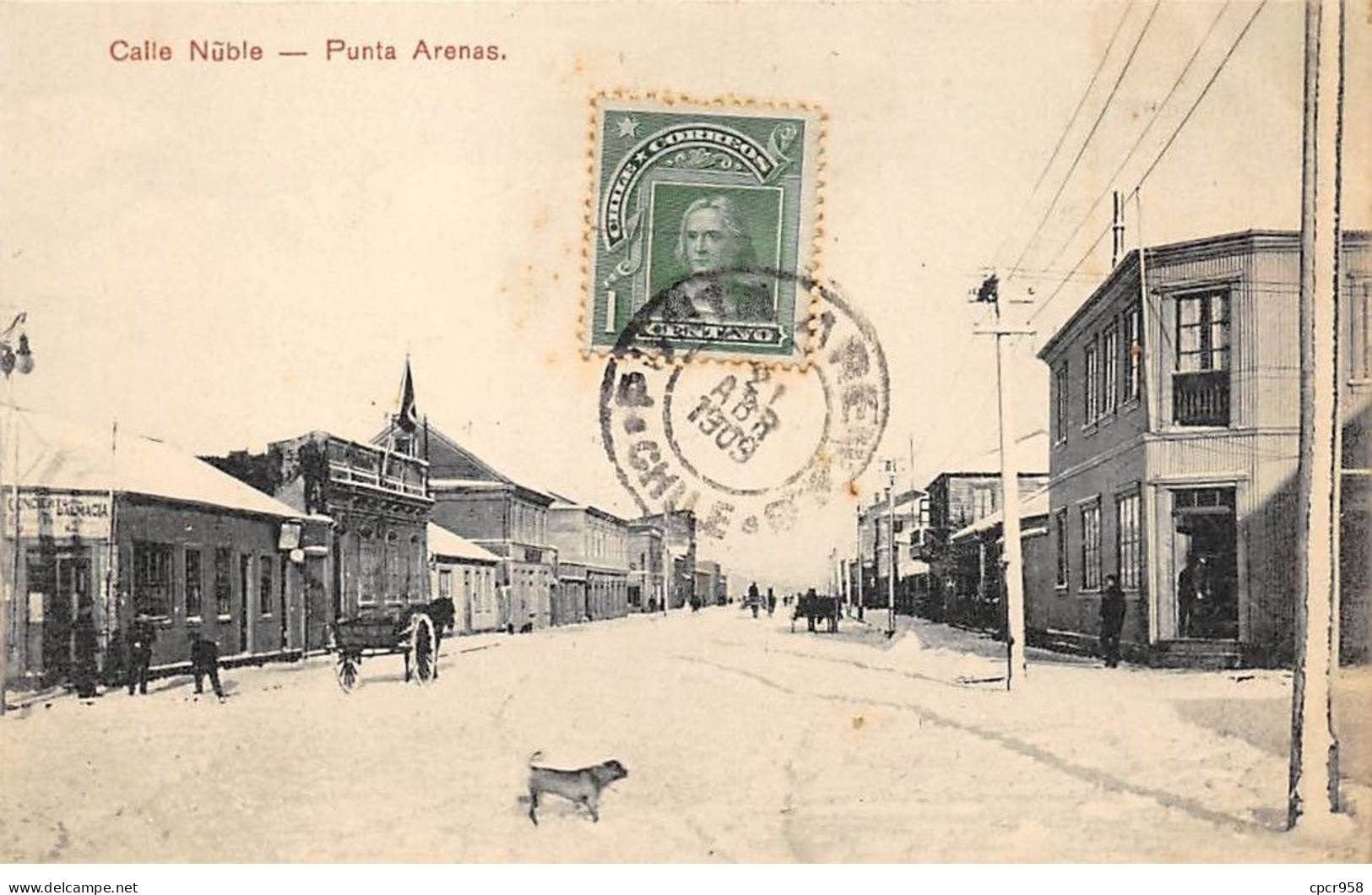 Chili - N°78911 - PUNTA-ARENAS - Calle Nüble - AFFRANCHISSEMENT DE COMPLAISANCE - Chile