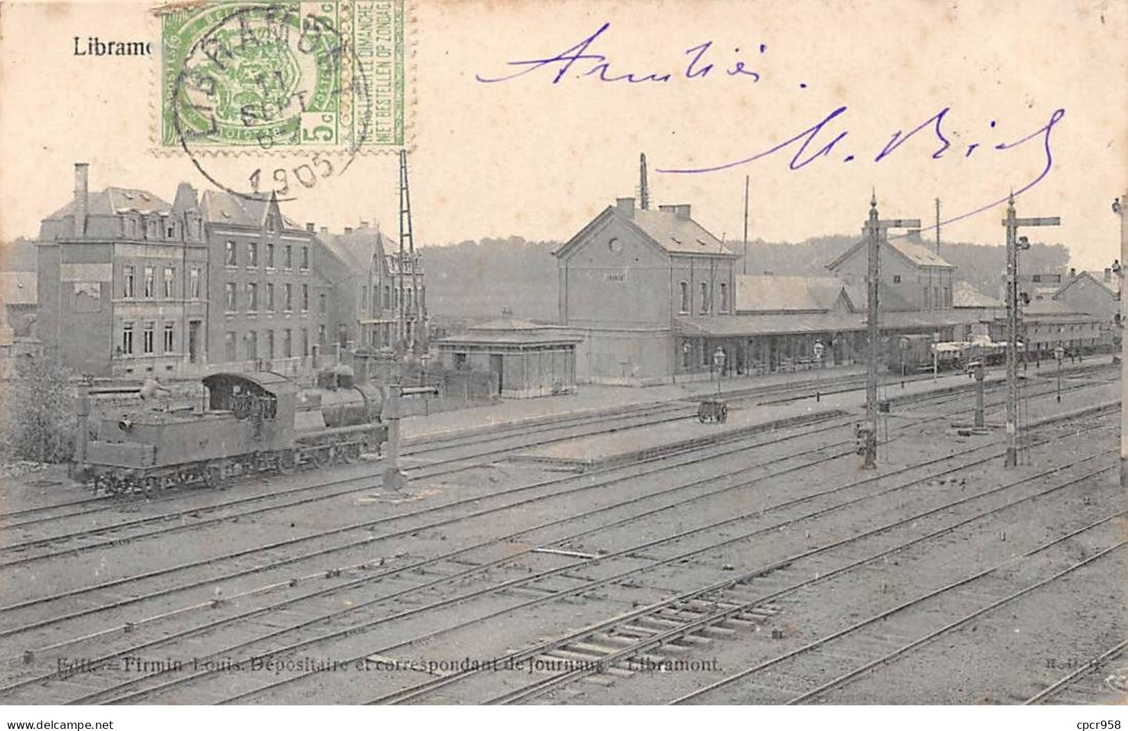 Belgique - N°80085 - LIBRAMONT - La Gare - Train - Libramont-Chevigny