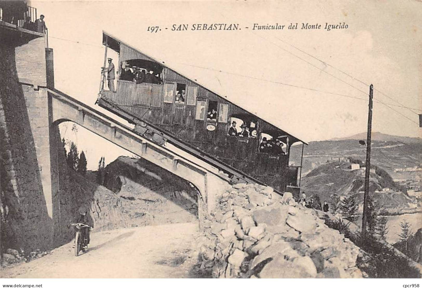 Espagne - N°80125 - SAN SEBASTIAN - Funicular Del Monte Igueldo - Guipúzcoa (San Sebastián)