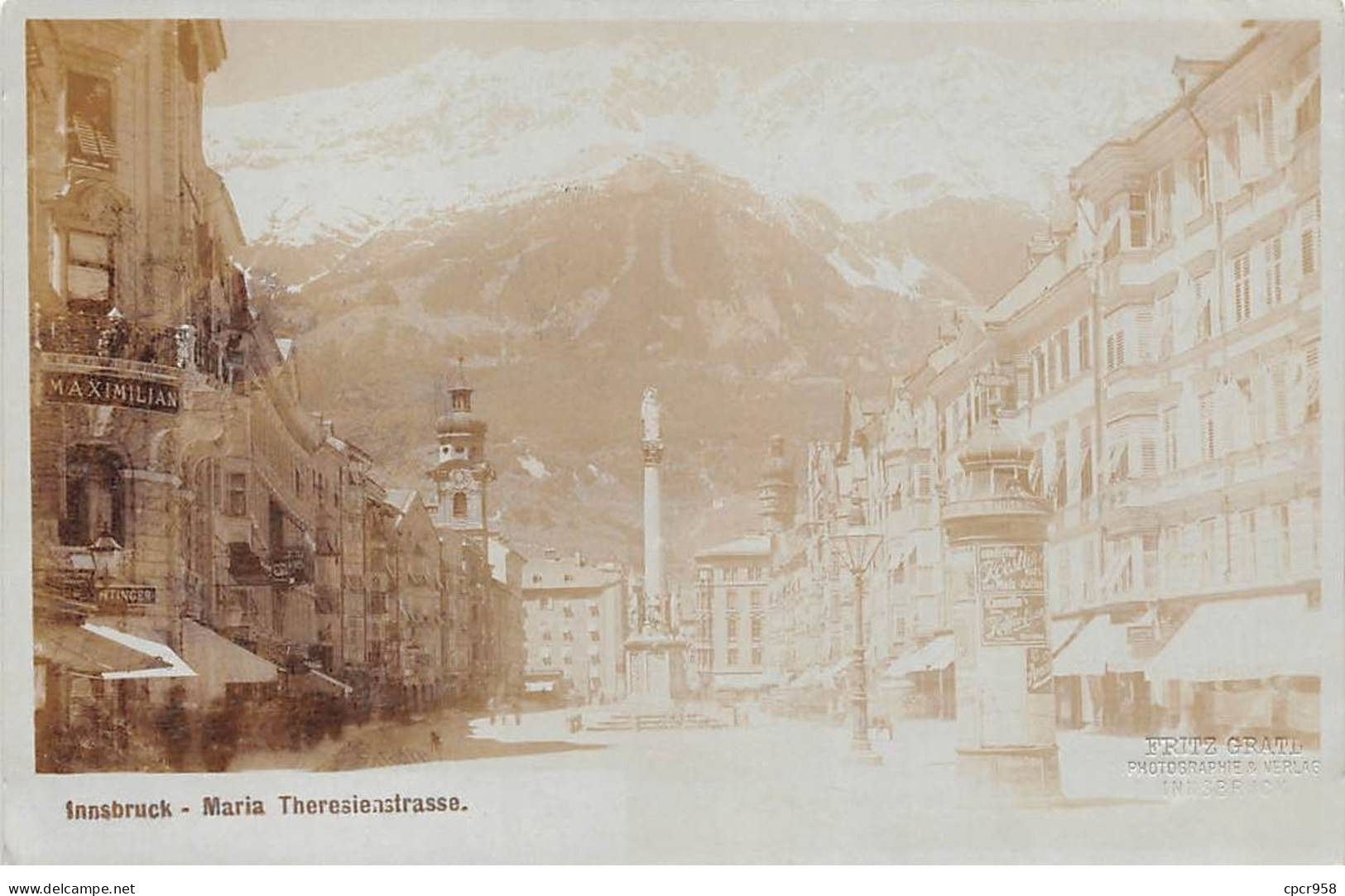 Autriche - N°80116 - INNSBRUCK - Maria Theresienstrasse - Carte Photo - Innsbruck