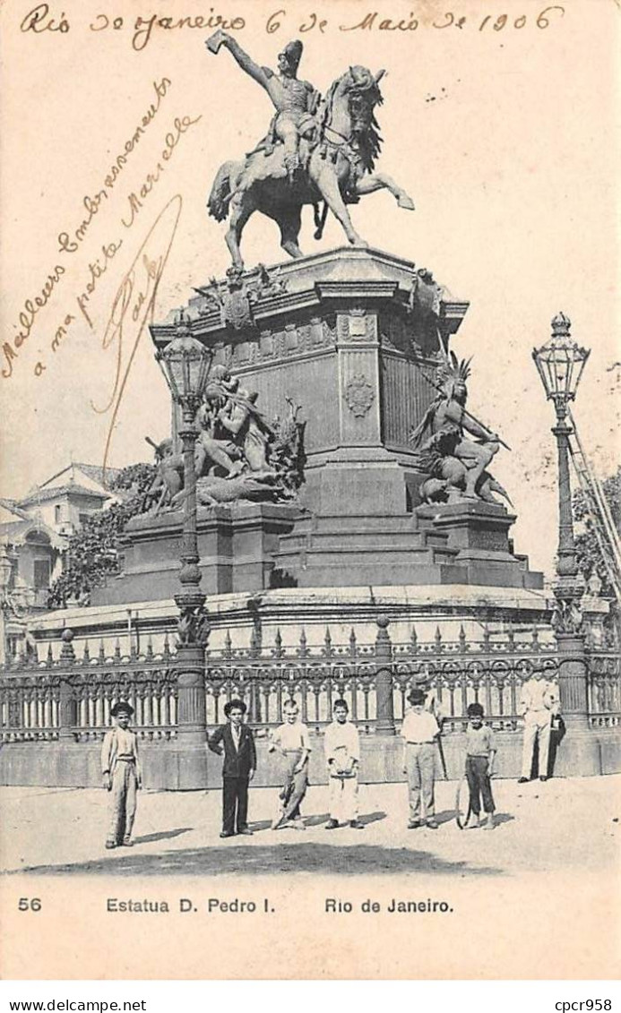 Brésil - N°78012 - RIO DE JANEIRO - Estatua D. Pedro I. - Pelo Vapor Magellan - Rio De Janeiro