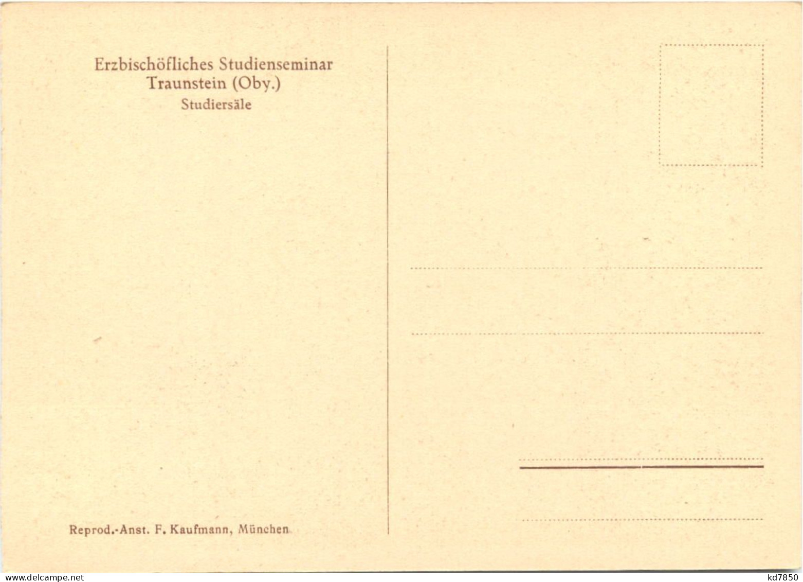 Traunstein, Erzbischöfliches Studienseminar, Studiersäle - Traunstein