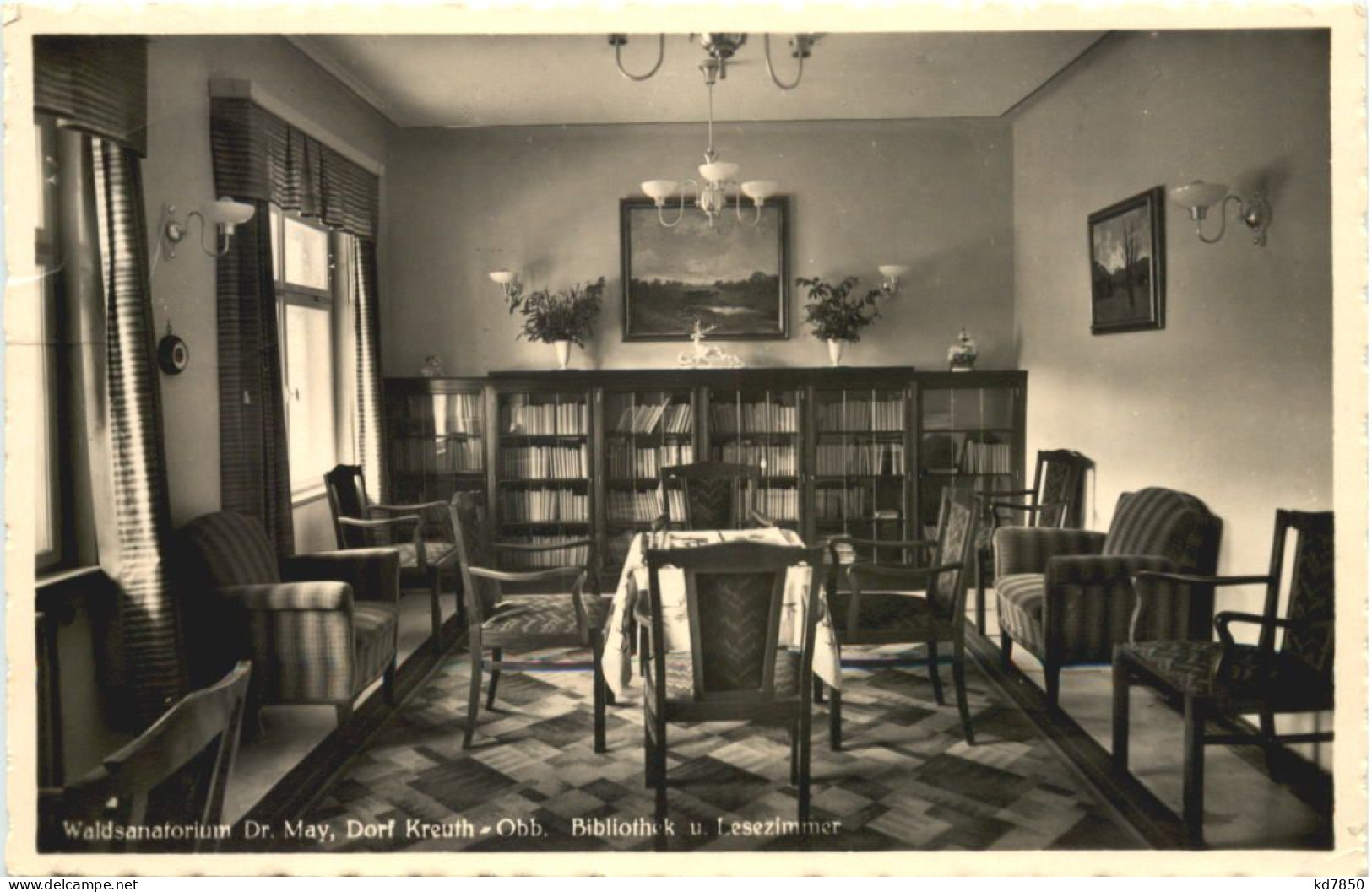 Kreuth, Waldsanatorium Dr. May, Bibliothek - Miesbach
