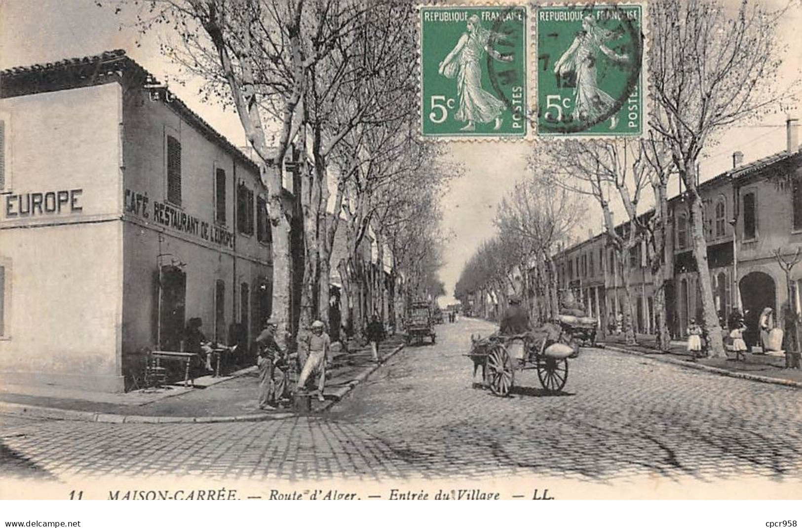 Algérie - N°76134 - MAISON-CARREE - Route D'Alger - Entrée Du Village - Autres & Non Classés