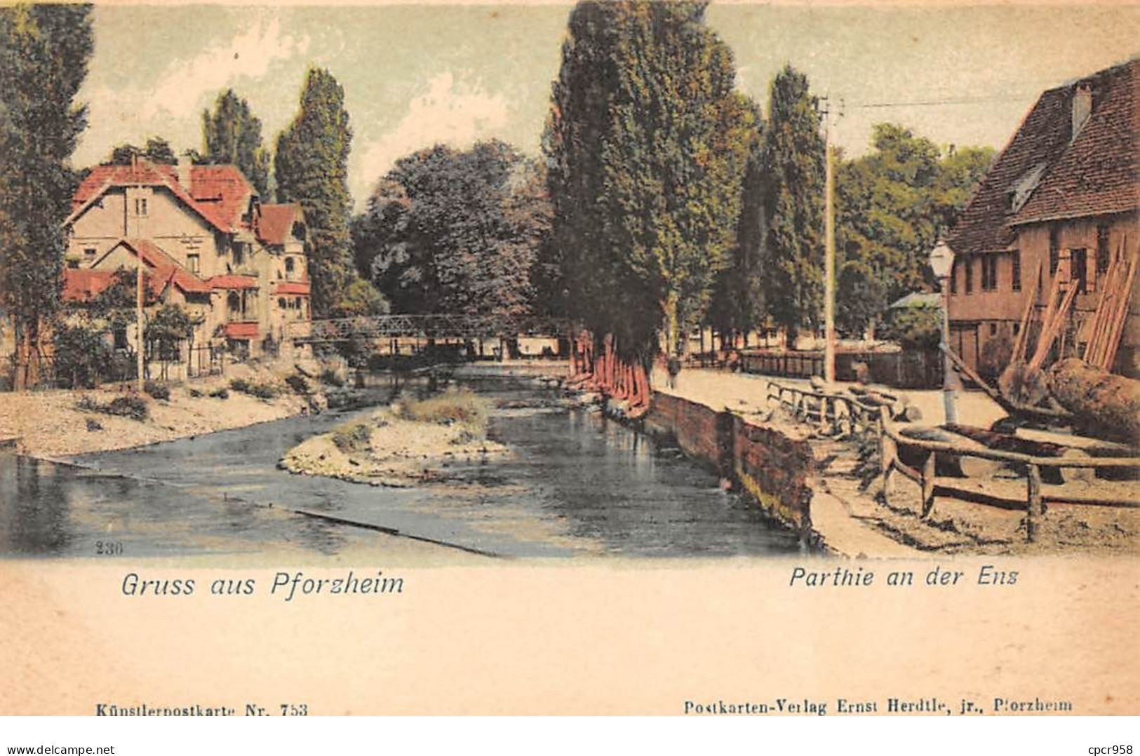 Allemagne - N°76036 - Gruss Aus PFORSHEIM - Parthie An Der Enz - Pforzheim