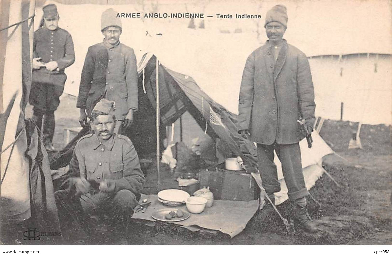 INDE - SAN27222 - Armée Anglo-Indienne - Tente Indienne - India