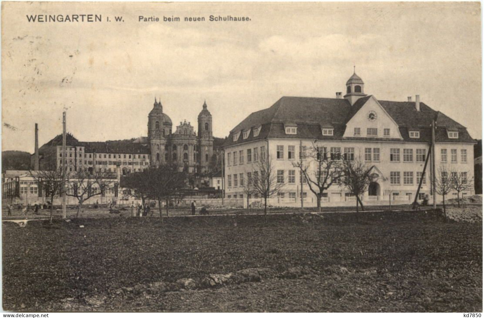 Weingarten I. W. Partie Beim Neuen Schulhause - Ravensburg