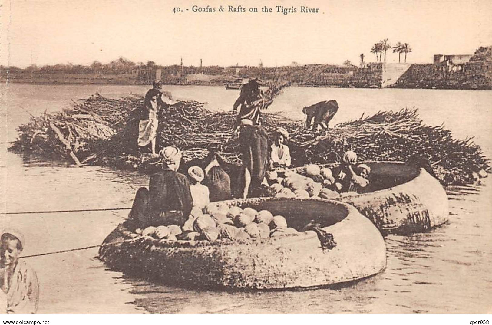 Iraq - N°79956 - Goafas & Rafts On The Tigris River - Irak
