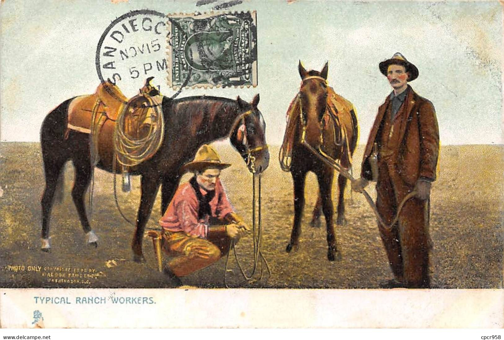 Etats-Unis - N°79214 - Cowboys - Typical Ranch Workers - AFFRANCHISSEMENT DE COMPLAISANCE - Other & Unclassified