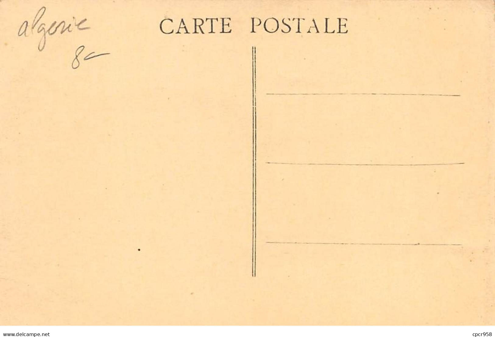 ALGERIE - MAISON CARRE - SAN31382 - Rue Zevaco - Sonstige & Ohne Zuordnung