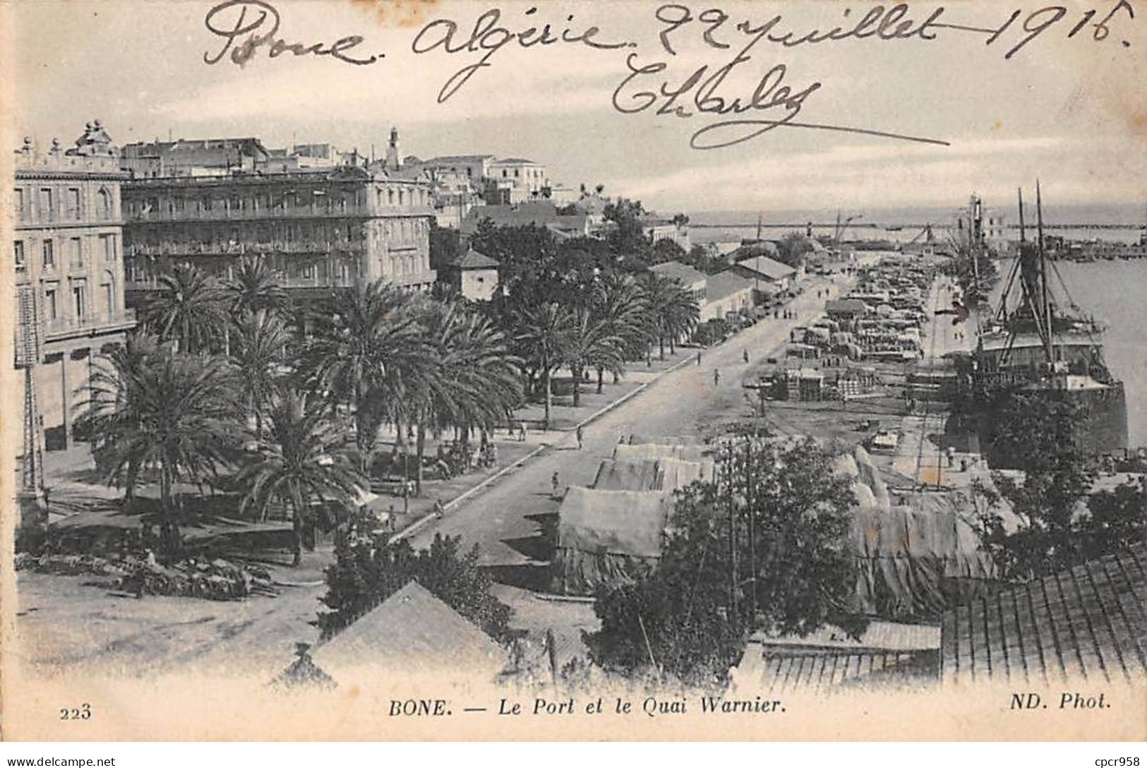 Algérie - N°79591 - BONE - Le Port Et Le Quai Warnier - Annaba (Bône)