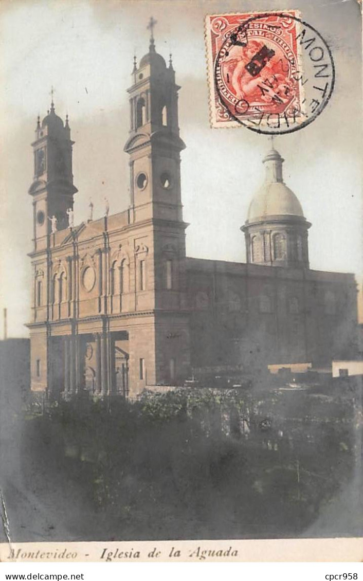 Uruguay - N°79064 - MONTEVIDEO - Iglesia De La Aguada - Carte Avec Bel Affranchissement - Uruguay