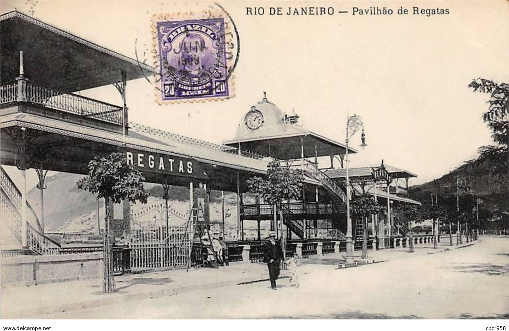 Brésil - N°79183 - RIO DE JANEIRO - Pavilhao De Regatas - Carte Avec Un Bel Affranchissement - Rio De Janeiro