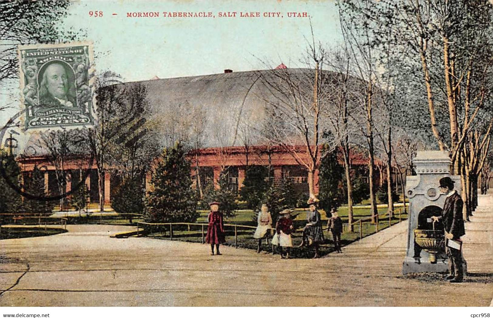 Etats-Unis - N°79212 - Mormon Tabernacle - SALT LAKE CITY - Carte Avec Un Bel Affranchissement - Salt Lake City