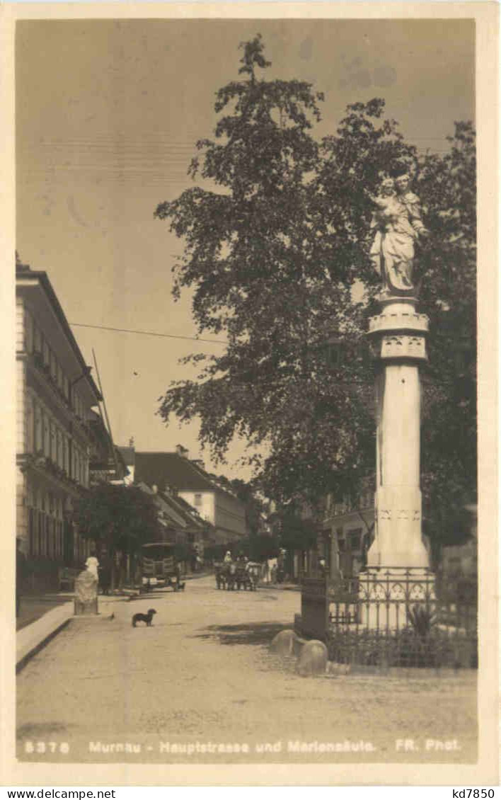 Murnau, Hauptstrasse Und Mariensäule - Garmisch-Partenkirchen