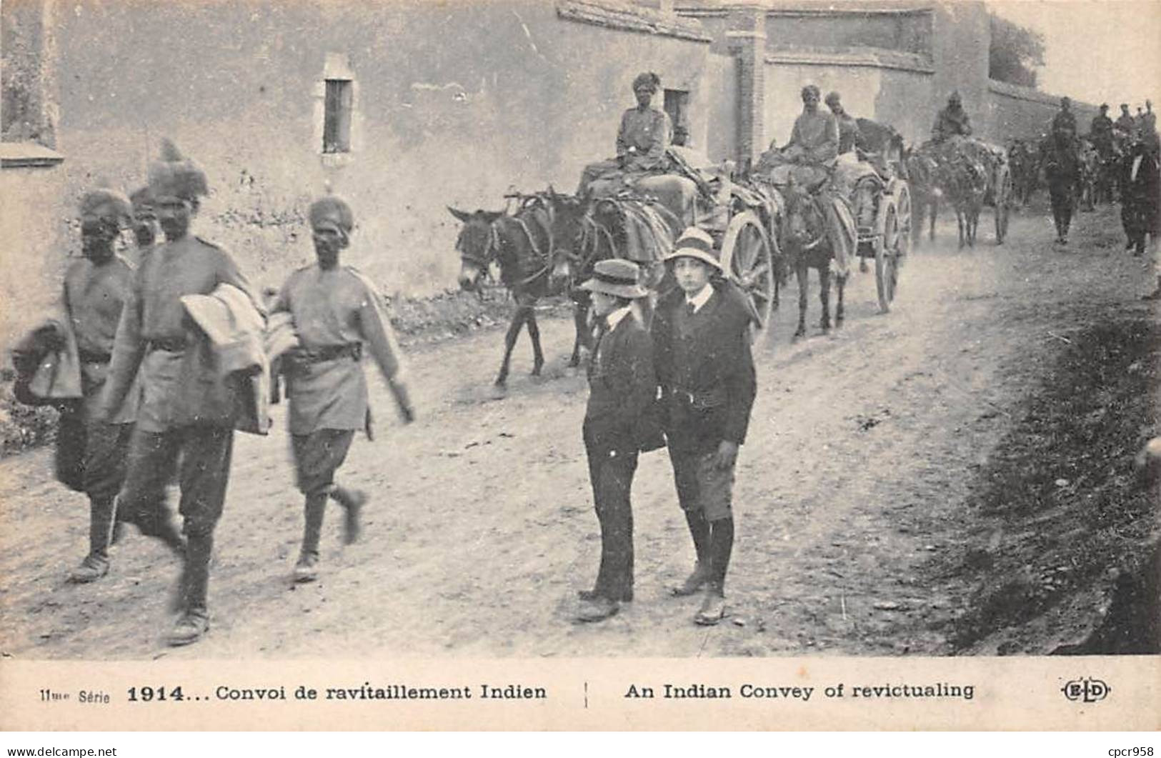 INDE - SAN27218 - 1914 - Convoi De Ravitaillement Indien - Indien