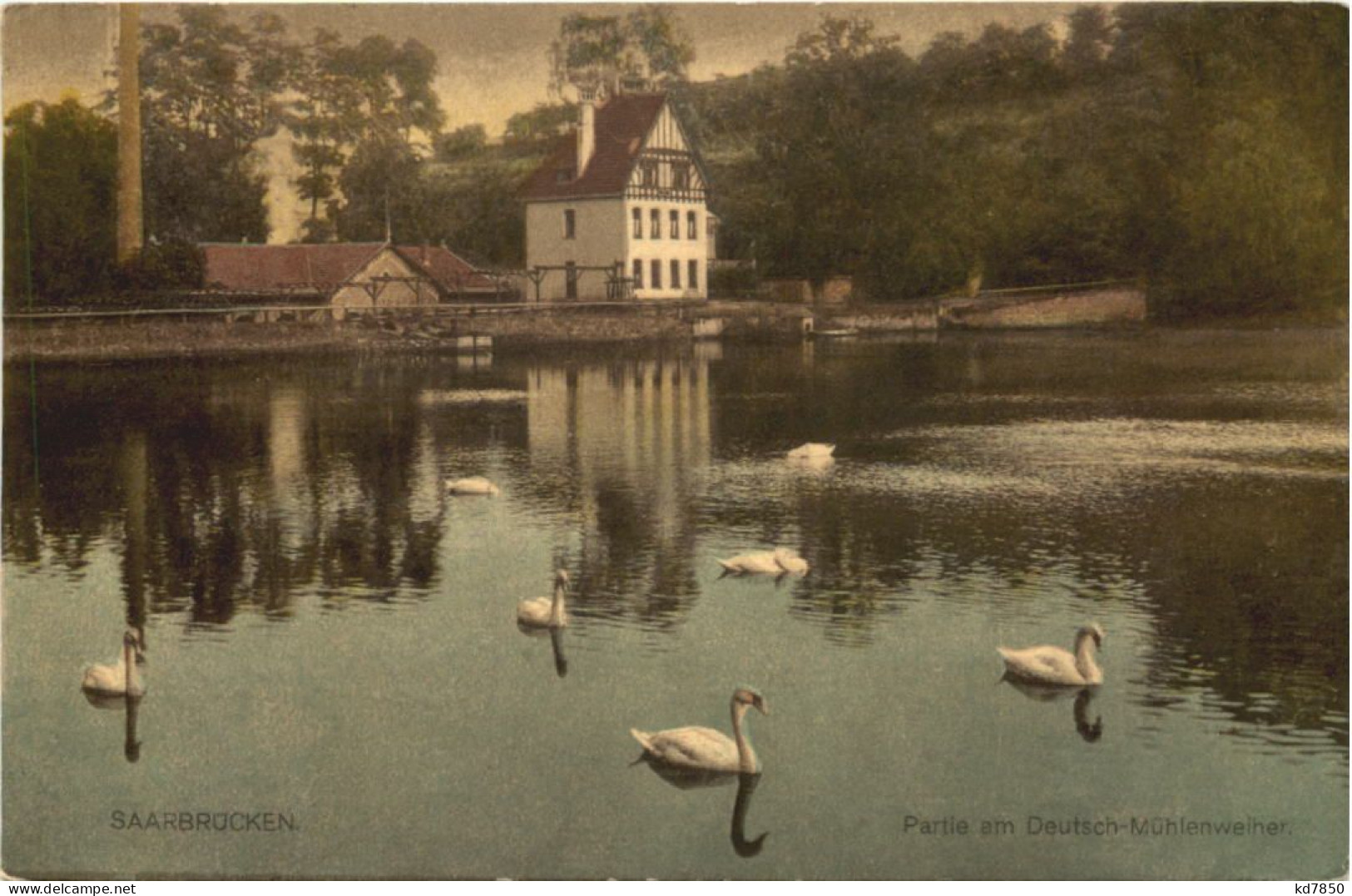 Saarbrücken, Partie Am Deutsch-Mühlenweiher - Saarbruecken