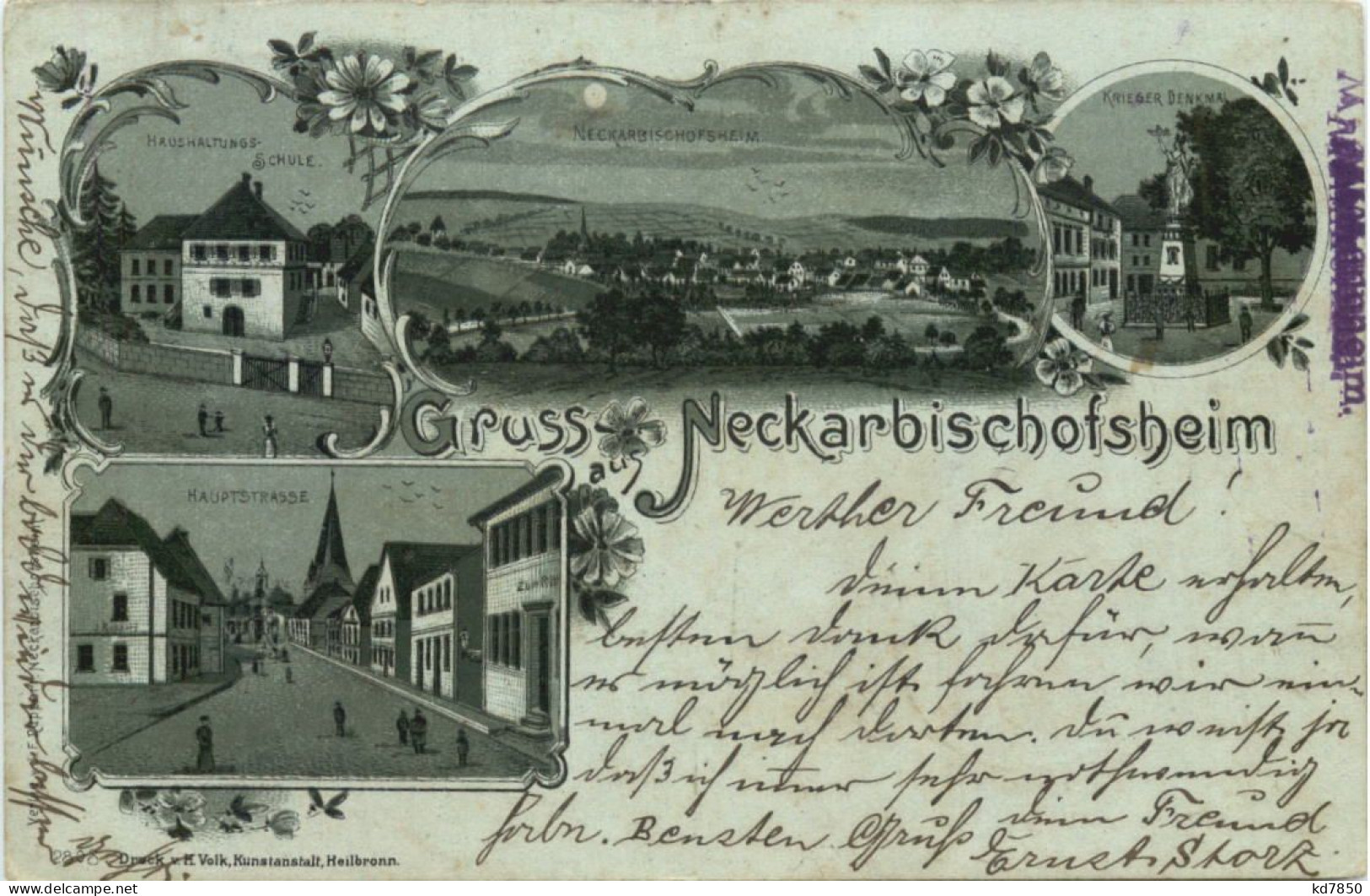 Gruss Aus Neckarbischofsheim - Litho - Other & Unclassified
