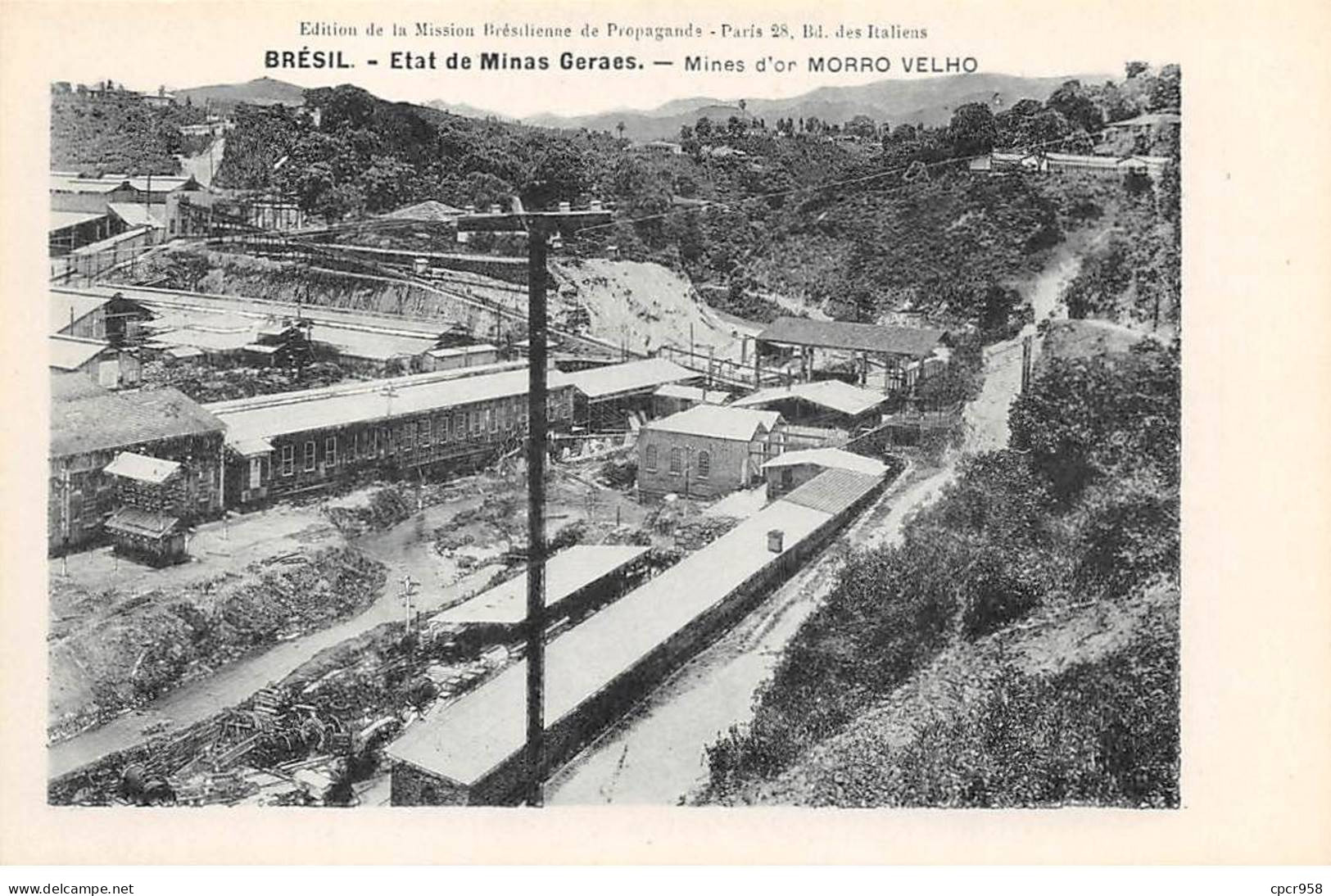 Brésil - N°80808 - Etat De MINAS GERAES - Mines D'Or MORRO VELHO - Sonstige