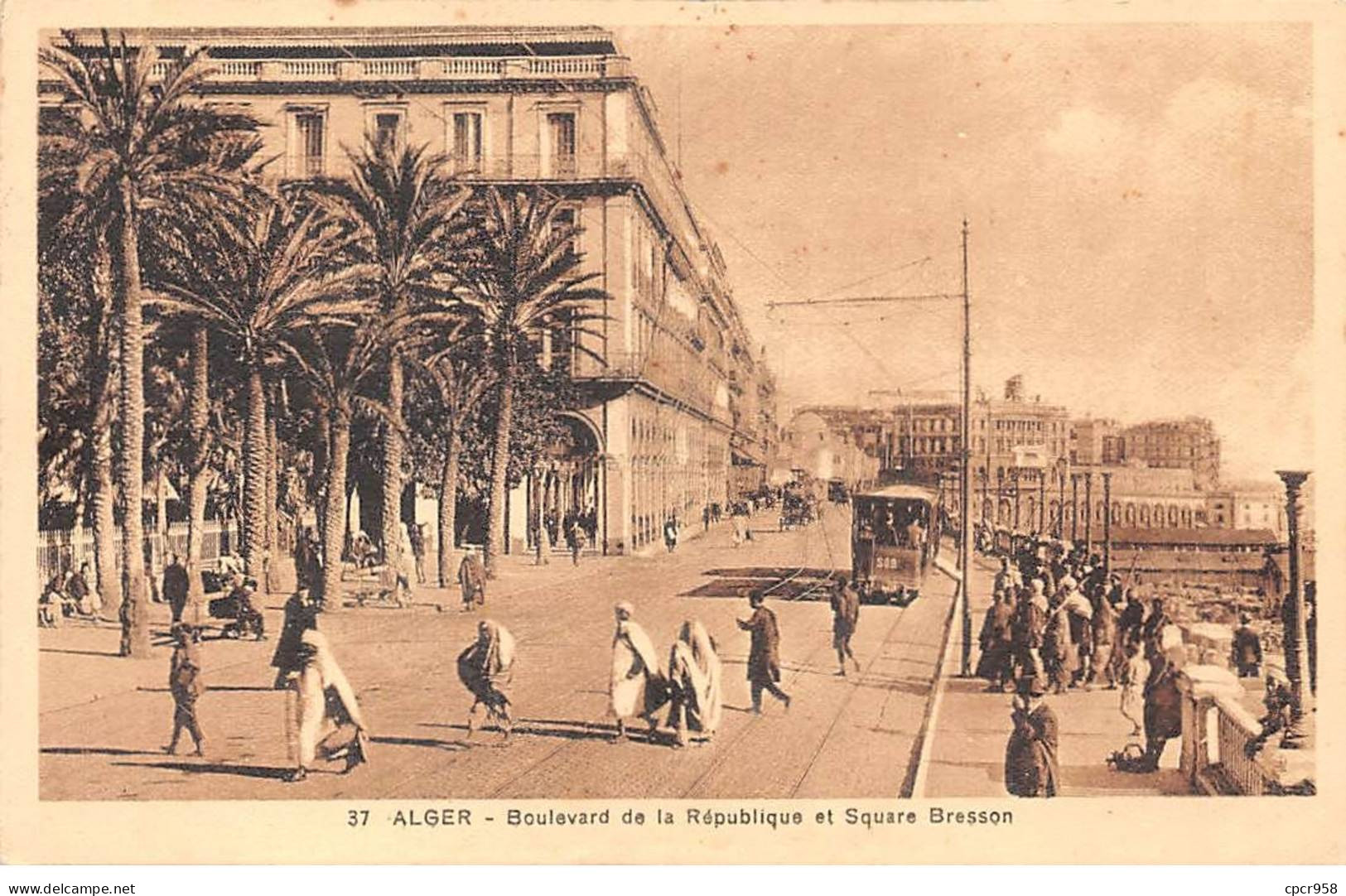 ALGERIE - ALGER - SAN31368 - Boulevard De La République Et Square Bresson - Sonstige & Ohne Zuordnung