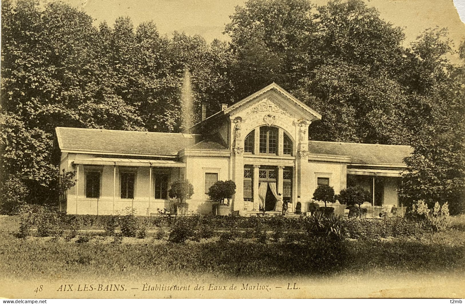 CPA (Savoie). AIX LES BAINS, Etablissement Des Eaux De Marlioz (n°48) - Aix Les Bains