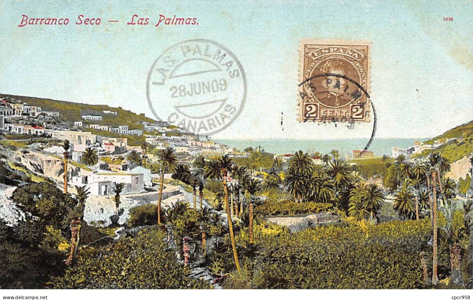 Espagne - N°79427 - LAS PALMAS - Barranco Seco - Carte Avec Un Bel Affranchissement - Gran Canaria