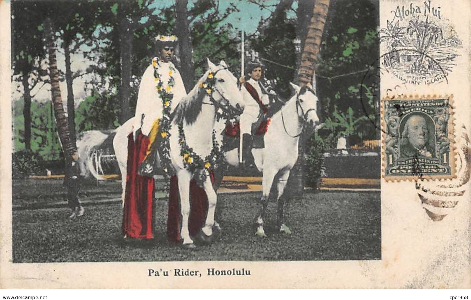 Etats-Unis - N°79228 - HONOLULU - Pa'u Rider - Alobi Nui From Hawaiian Islands- AFFRANCHISSEMENT DE COMPLAISANCE - Honolulu